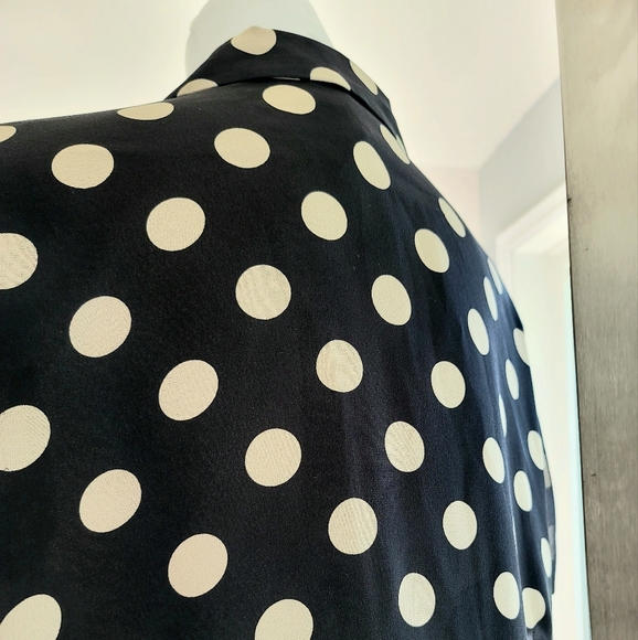 Plus Size 24W Jones New York Collection Woman Polka-Dot Blouse-Skirt Set - Picture 5 of 10